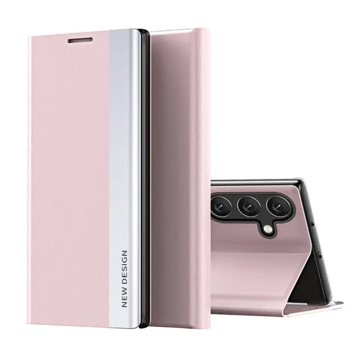 New Sleep Case Flip Cover with Stand Function for Samsung Galaxy A56 - Pink - Cell phone cases and covers<<<HurtelXML