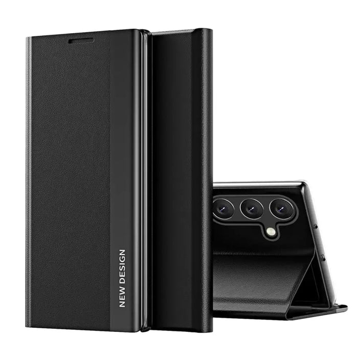 New Sleep Case Flip Cover with Stand Function for Samsung Galaxy A56 - Black - Cell phone cases and covers<<<HurtelXML