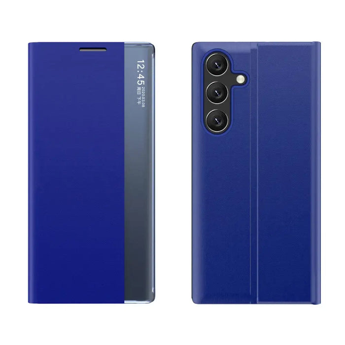 New Sleep Case for Samsung Galaxy A24 4G cover with flip stand blue - Cell phone cases and covers<<<HurtelXML