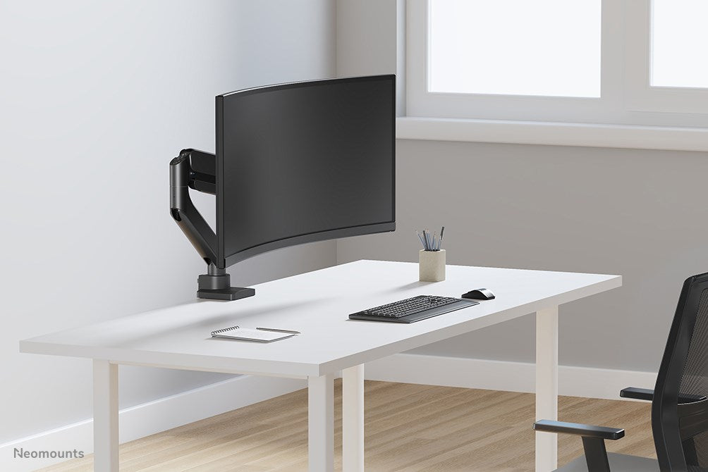 Neomounts Next Core Desk Mount 1 Ultra Wide Curved screen (topfix clamp & grommet)