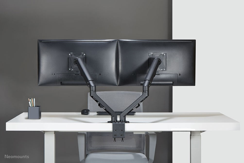 Neomounts Flat Screen Desk Mount (stand/grommet) for 2 screens