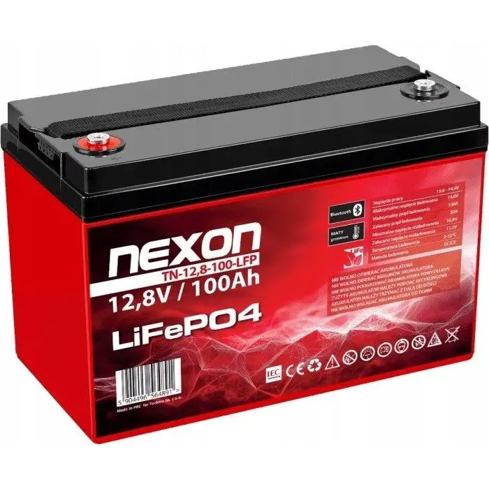 NEXON LIFEPO4 BATTERY 100AH 12.8V BLUETOOTH (APP) AND HEATING MAT - BatteriesZSI-AKU<<<Emergency power