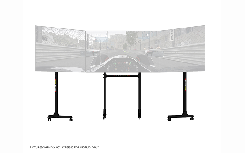 Next Level Racing Mobile Triple Monitor Stand - Стойки за монитори<<<Монитори и дисплеи<<<ValiAPI&&&Monitors - Monitor