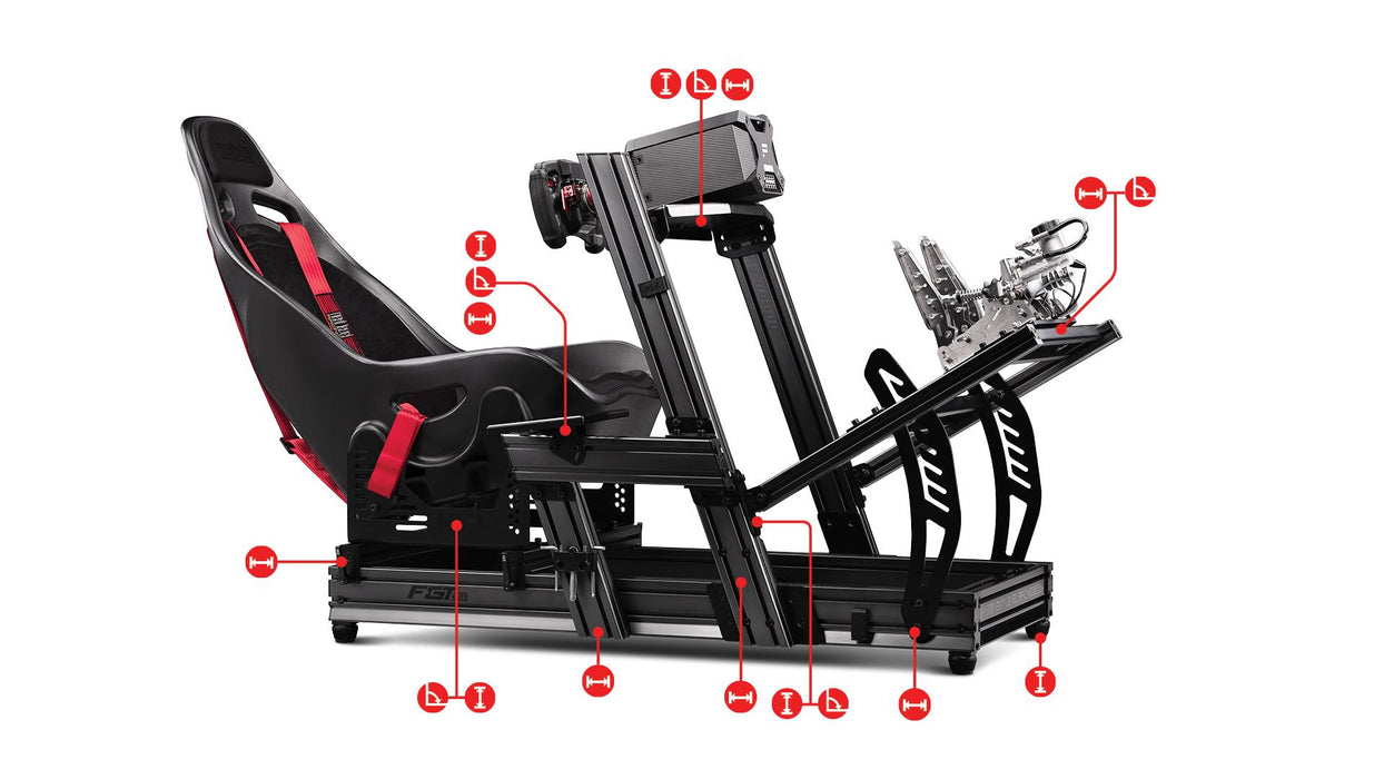 Next Level Racing F-GT Elite Cockpit Simulator - Wheel Plate Edition