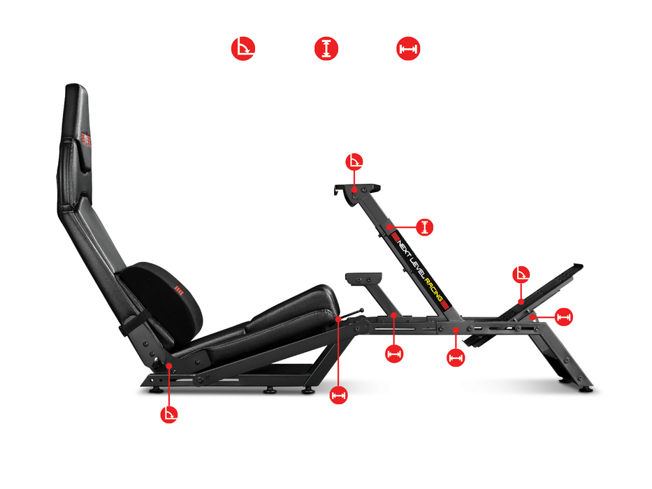 Next Level Racing Cockpit Racing Simulator F-GT gaming chair