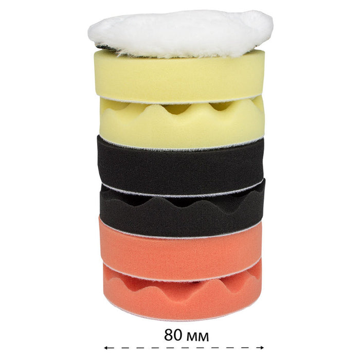 SET OF POLISHING SPONGES 7 PCS NEXTOOL MPS-7380