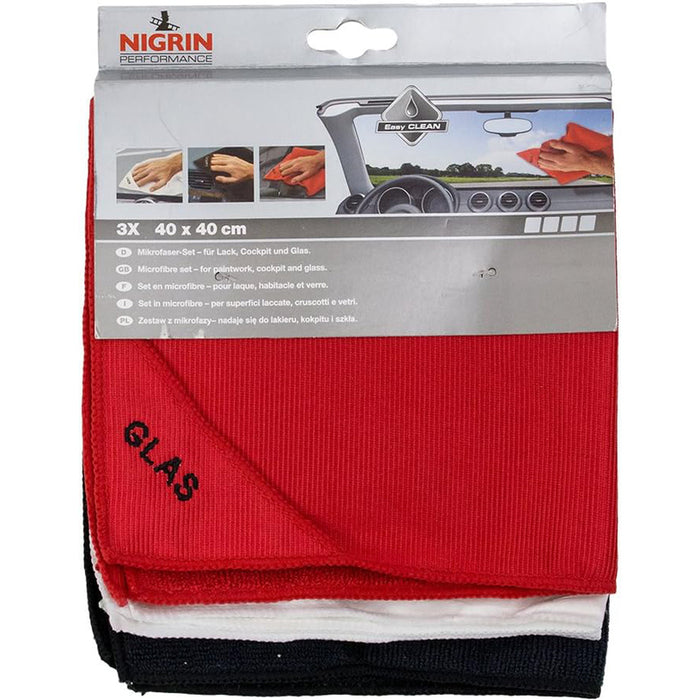 MICROFIBER TOWELS SET OF 3 NIGRIN