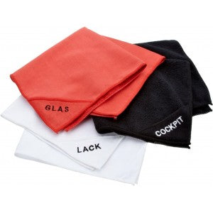 NIGRIN MICROFIBRE CLOTH SET Комплект кърпи за стъкло и пластмаса и боя