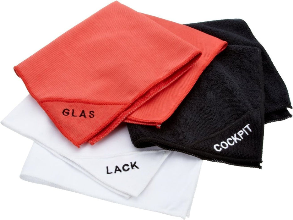 NIGRIN MICROFIBRE CLOTH SET Комплект кърпи за стъкло и пластмаса и боя