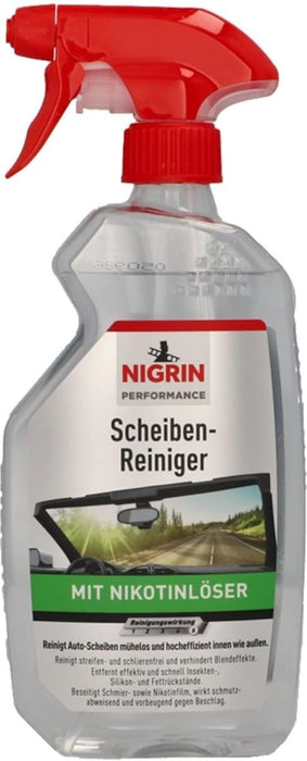 NIGRIN WINDOW CLEANER WITH NICOTINE SOLVENT 500ML Почистване на стъкла