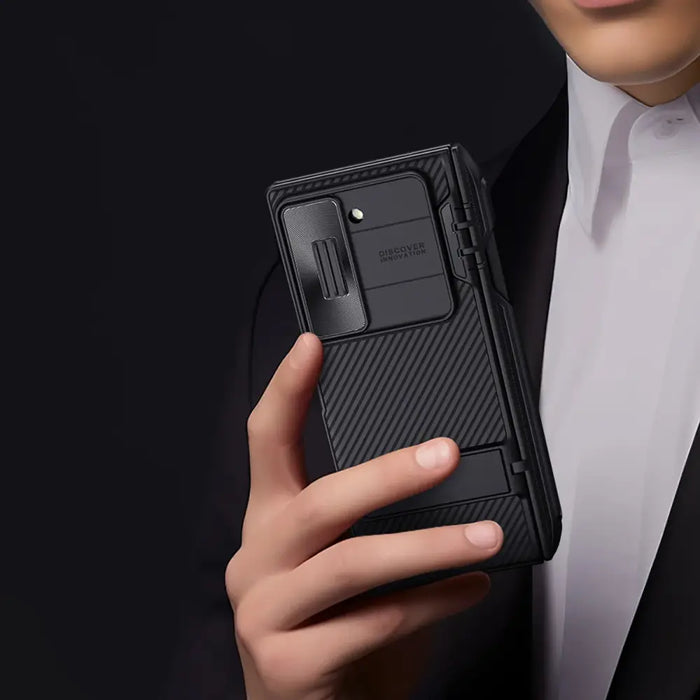 Nillkin CamShield Fold Case for Samsung Galaxy Z Fold 6 5G with Stylus Holder - Black - Cell phone cases
