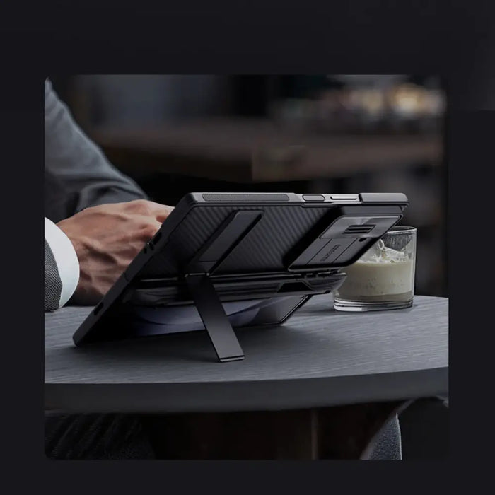 Nillkin CamShield Fold Case for Samsung Galaxy Z Fold 6 5G with Stylus Holder - Black - Cell phone cases