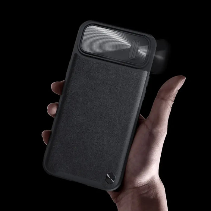 Nillkin CamShield Leather S Case iPhone 14 case cover with camera cover blue - Cell phone cases and covers<<<HurtelXML