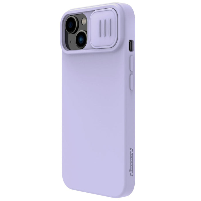 Nillkin CamShield Magnetic Silicone Case iPhone 14 Plus Magnetic MagSafe Camera Cover Purple - Cell phone cases