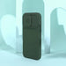 Nillkin CamShield Magnetic Silicone Case iPhone 14 Pro Magnetic MagSafe Cover with Camera Protector Green - Cell phone