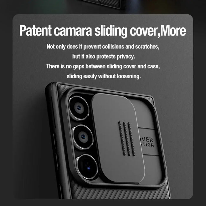 Nillkin CamShield Pro armored case with camera protector for Samsung Galaxy S24 Ultra - blue - Cell phone cases