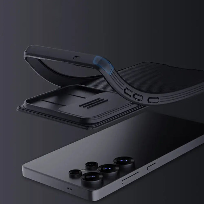 Nillkin CamShield Pro Case for Samsung S25 Ultra with Camera Cover - Black - Cell phone cases and covers<<<HurtelXML