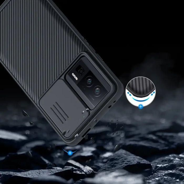 Nillkin CamShield Pro Case for Xiaomi Redmi K60 / K60 Pro / Poco F5 Pro - Black - Cell phone cases