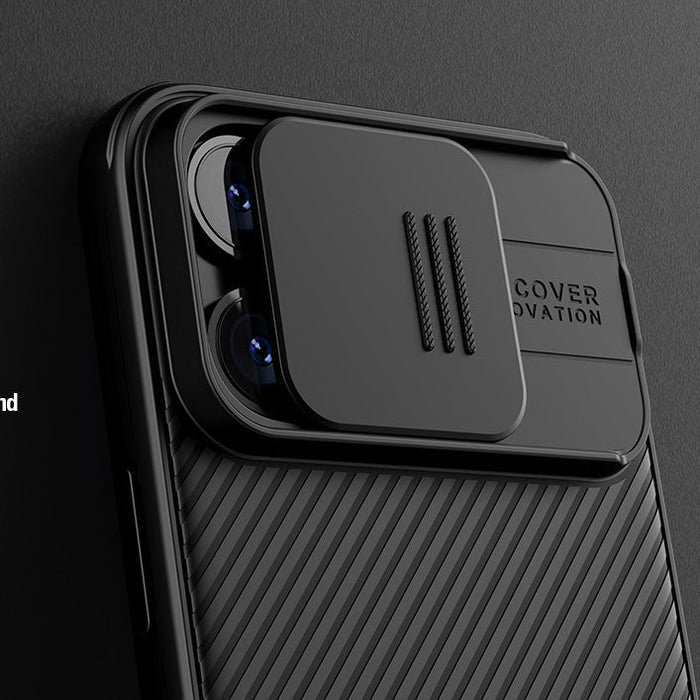 Nillkin CamShield Pro Magnetic Case for iPhone 15 Pro Max with Camera Protector - Green - Cell phone cases