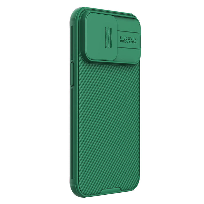 Nillkin CamShield Pro Magnetic Case for iPhone 15 Pro Max with Camera Protector - Green - Cell phone cases