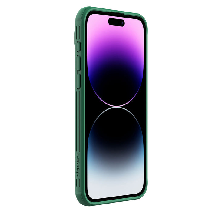 Nillkin CamShield Pro Magnetic Case for iPhone 15 Pro Max with Camera Protector - Green - Cell phone cases