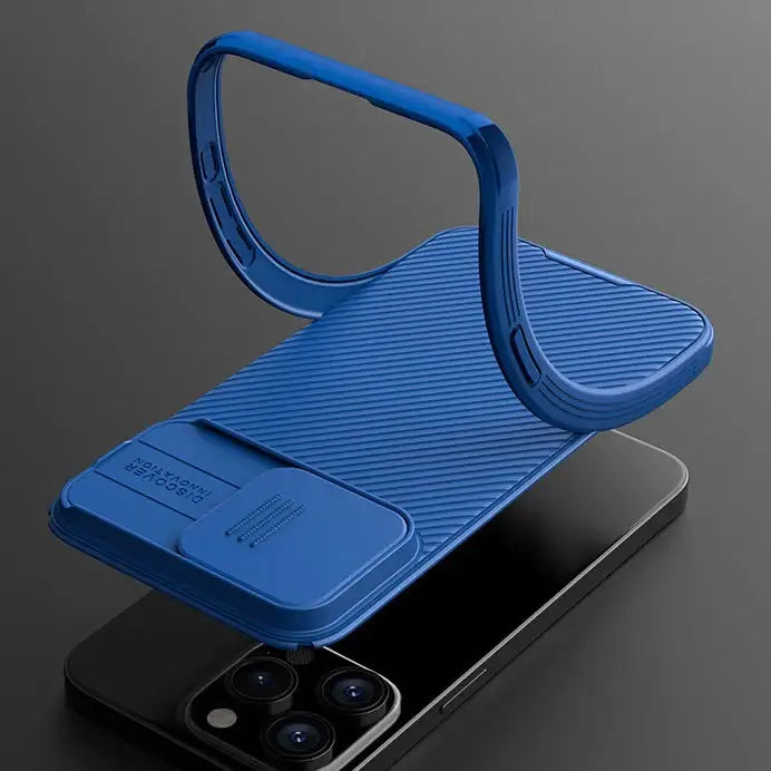 Nillkin CamShield Pro Magnetic Case for iPhone 15 with Camera Protector - Green - Cell phone cases