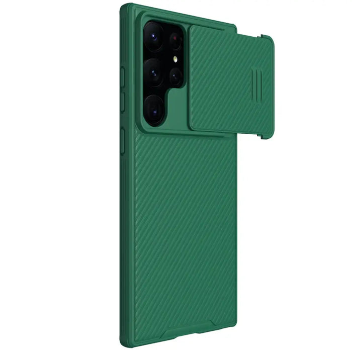 Nillkin CamShield S Case Samsung Galaxy S23 Ultra Armored Cover Camera Protector Green - Cell phone cases