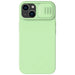 Nillkin CamShield Silky Silicone Case iPhone 14 case cover with camera cover green - Cell phone cases