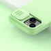 Nillkin CamShield Silky Silicone Case iPhone 14 case cover with camera cover green - Cell phone cases