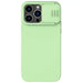 Nillkin CamShield Silky Silicone Case iPhone 14 Pro case with camera cover green - Cell phone cases