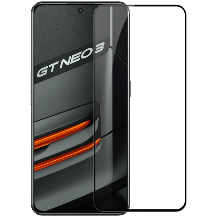 Nillkin CP + PRO ultra-thin full-screen tempered glass with 0.2 mm frame 9H Realme GT Neo 3 black - Cell phone tempered