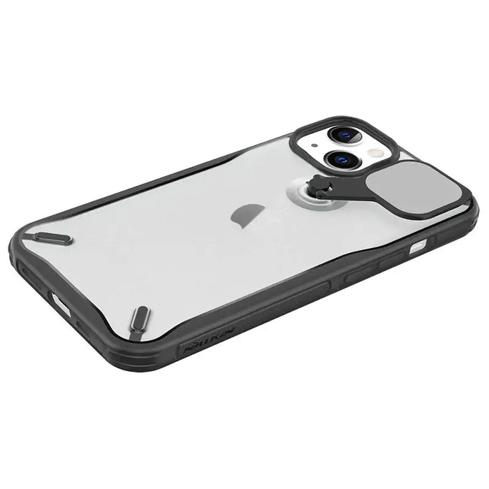 Nillkin Cyclops Case durable case with camera cover and foldable stand for iPhone 13 black - Cell phone cases