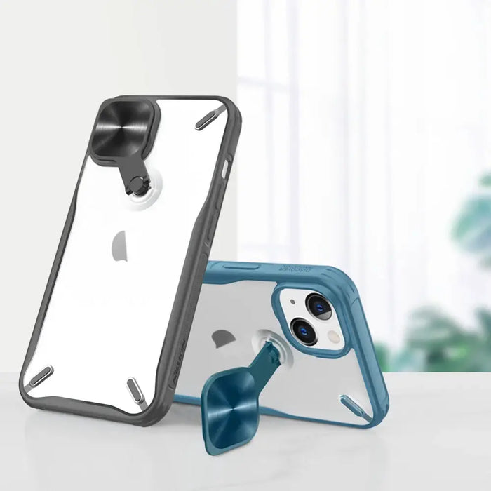 Nillkin Cyclops Case durable case with camera cover and foldable stand for iPhone 13 black - Cell phone cases