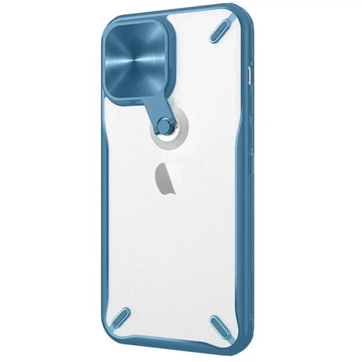 Nillkin Cyclops Case durable case with camera cover and foldable stand for iPhone 13 Pro blue - Cell phone cases