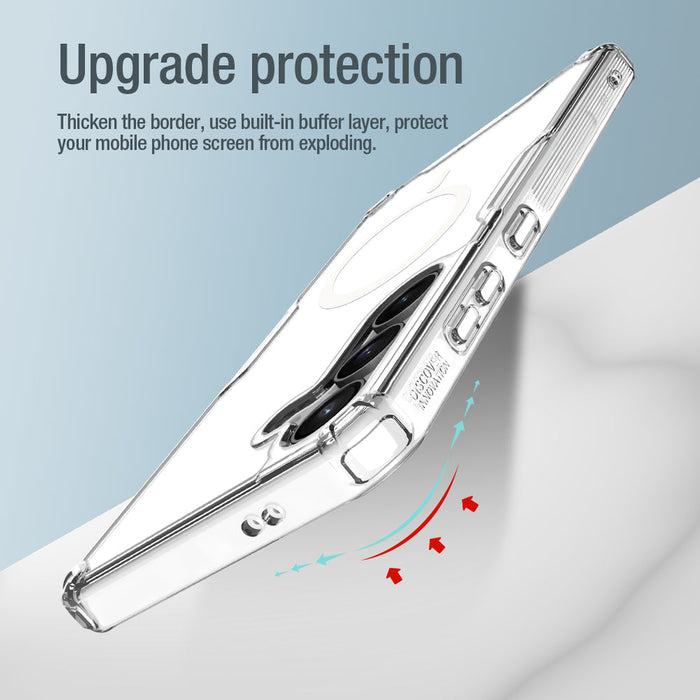 Nillkin Nature Pro armored case with a magnetic ring for Samsung Galaxy S24+ - white - Cell phone cases