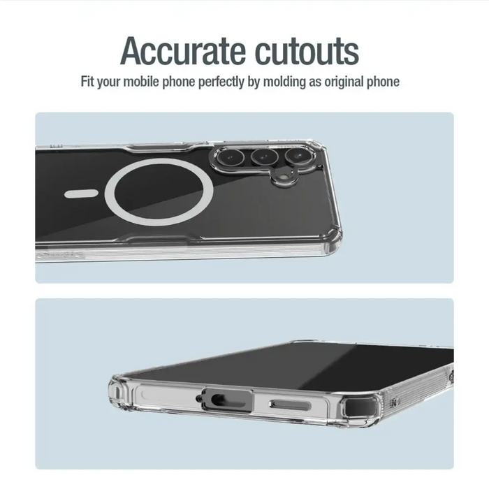 Nillkin Nature Pro armored case with a magnetic ring for Samsung Galaxy S24 - white - Cell phone cases