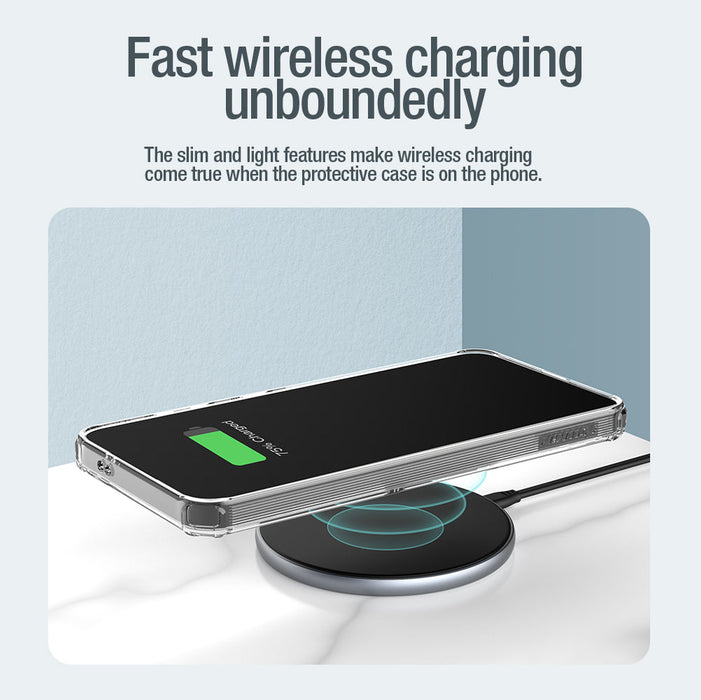 Nillkin Nature Pro armored case with a magnetic ring for Samsung Galaxy S24+ - white - Cell phone cases