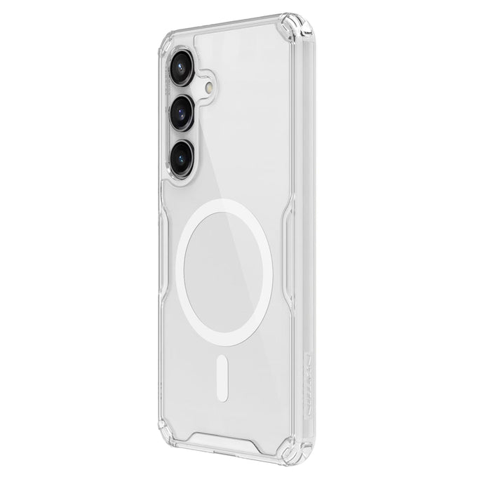 Nillkin Nature Pro armored case with a magnetic ring for Samsung Galaxy S24+ - white - Cell phone cases