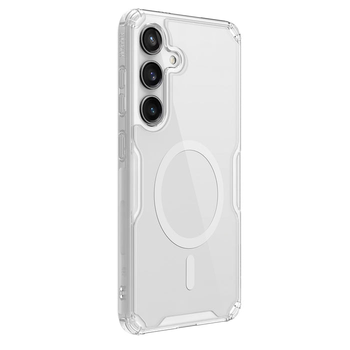 Nillkin Nature Pro armored case with a magnetic ring for Samsung Galaxy S24+ - white - Cell phone cases