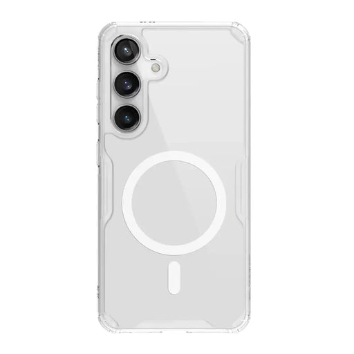 Nillkin Nature Pro armored case with a magnetic ring for Samsung Galaxy S24 - white - Cell phone cases