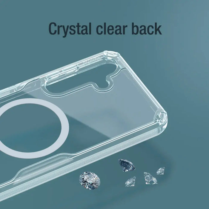 Nillkin Nature Pro armored case with a magnetic ring for Samsung Galaxy S24 - white - Cell phone cases