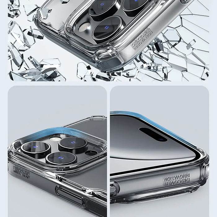 Nillkin Nature Pro Magnetic Case with MagSafe for iPhone 16 Pro - Transparent & White - Cell phone cases