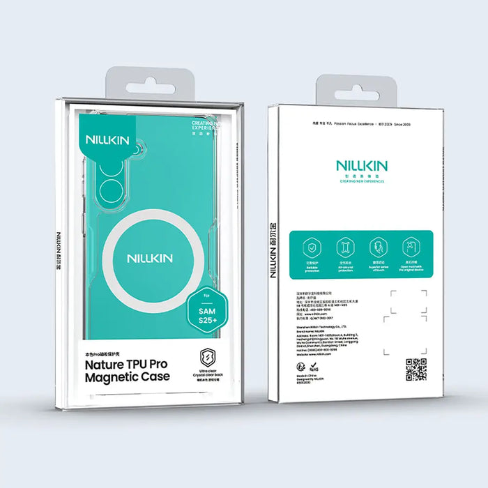 Nillkin Nature TPU Pro Magnetic Case with MagSafe for Samsung S25 - White - Cell phone cases and covers<<<HurtelXML