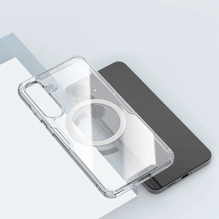 Nillkin Nature TPU Pro Magnetic Case with MagSafe for Samsung S25 - White - Cell phone cases and covers<<<HurtelXML