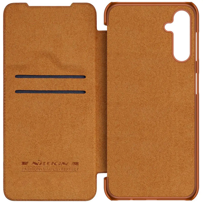 Nillkin Qin Leather case leather case with flap wallet brown - Cell phone cases and covers<<<HurtelXML