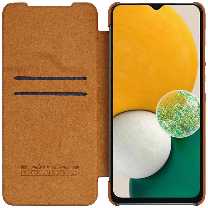 Nillkin Qin Leather case leather case with flap wallet brown - Cell phone cases and covers<<<HurtelXML