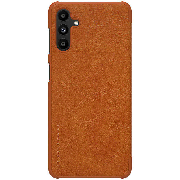 Nillkin Qin leather holster case for Samsung Galaxy A13 5G brown - Cell phone cases and covers<<<HurtelXML
