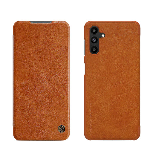 Nillkin Qin leather holster case for Samsung Galaxy A13 5G brown - Cell phone cases and covers<<<HurtelXML