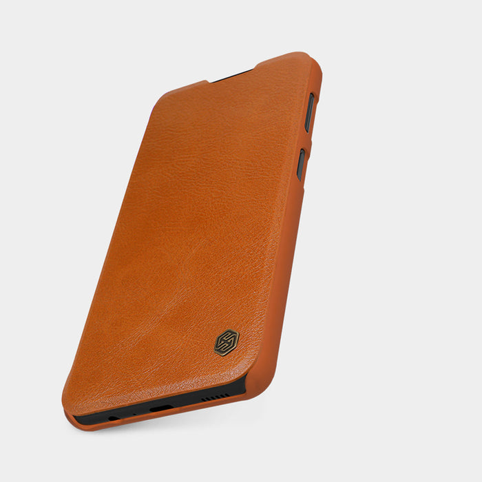 Nillkin Qin leather holster case for Samsung Galaxy A13 5G brown - Cell phone cases and covers<<<HurtelXML