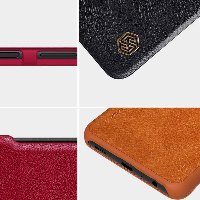 Nillkin Qin leather holster case for Samsung Galaxy A22 4G black - Cell phone cases and covers<<<HurtelXML